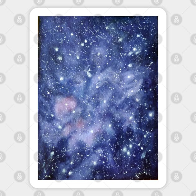 Colorful  Space watercolor Sticker by Katarinastudioshop